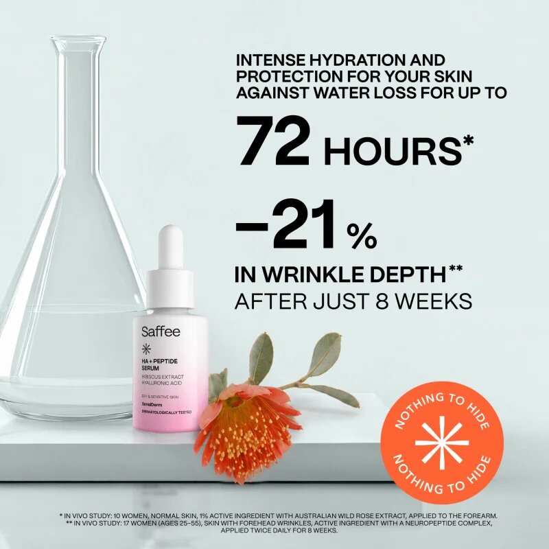 Saffee SensiDerm HA + Peptide Serum ser hidratant pentru fermitate 30 ml