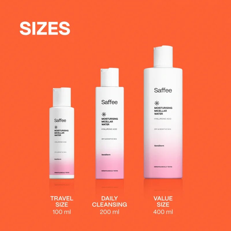 Saffee SensiDerm Moisturising Micellar Water apa cu particule micele pentru piele uscata spre sensibila 100 ml