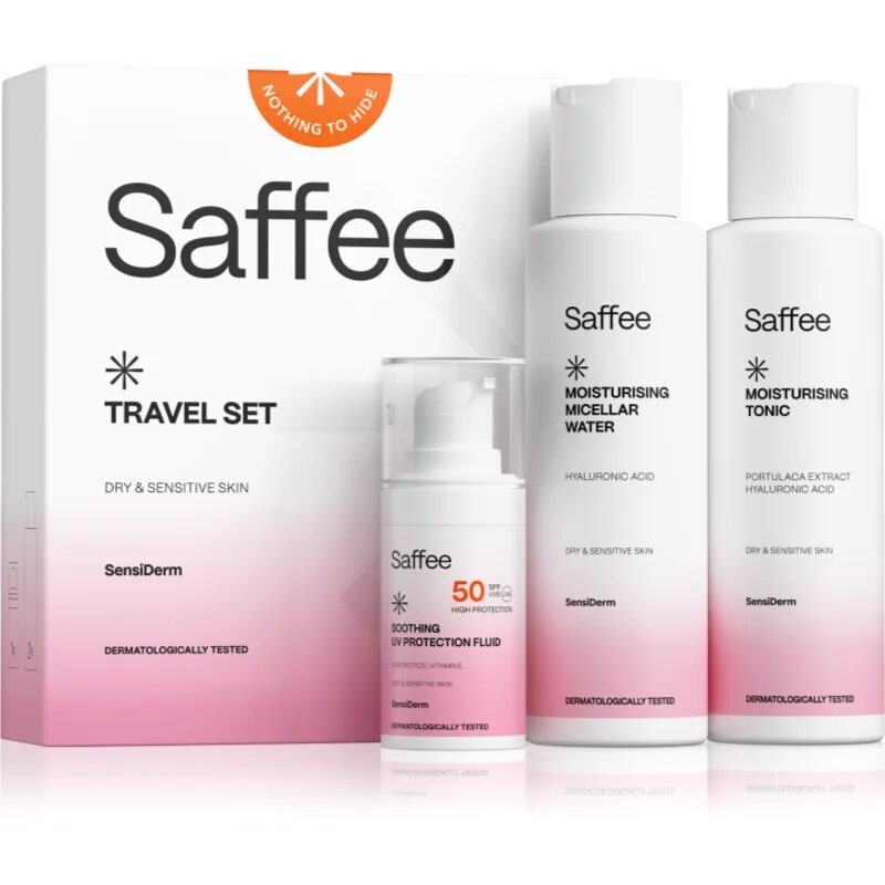 Saffee SensiDerm Travel Set Set de călătorii pentru piele uscata spre sensibila