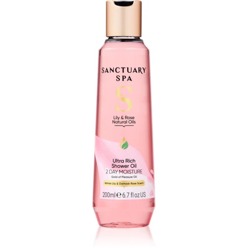 Sanctuary Spa Lily & Rose Natural Oils Ulei pentru dus hranitor 200 ml