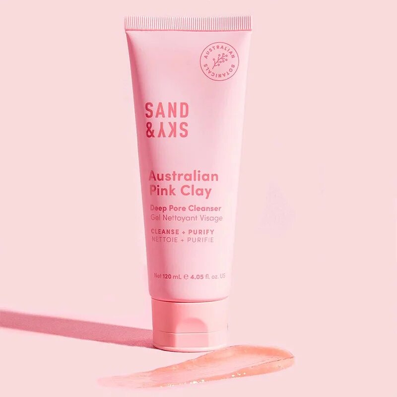 Sand & Sky Australian Pink Clay Deep Pore Cleanser Gel demachiant cu efect detoxifiant 120 ml