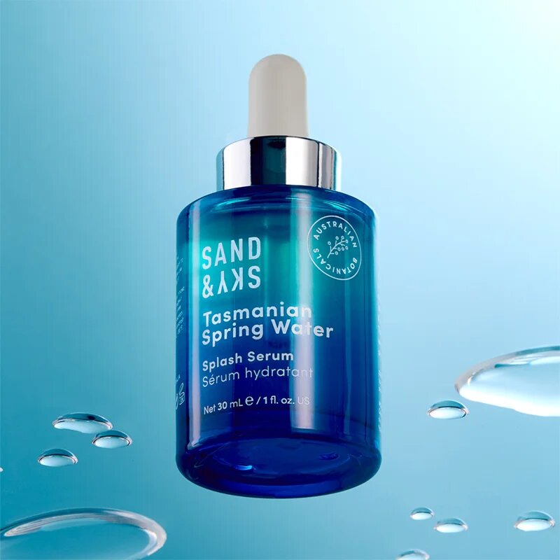 Sand & Sky Tasmanian Spring Water Splash Serum ser cu hidratare intensă faciale 30 ml