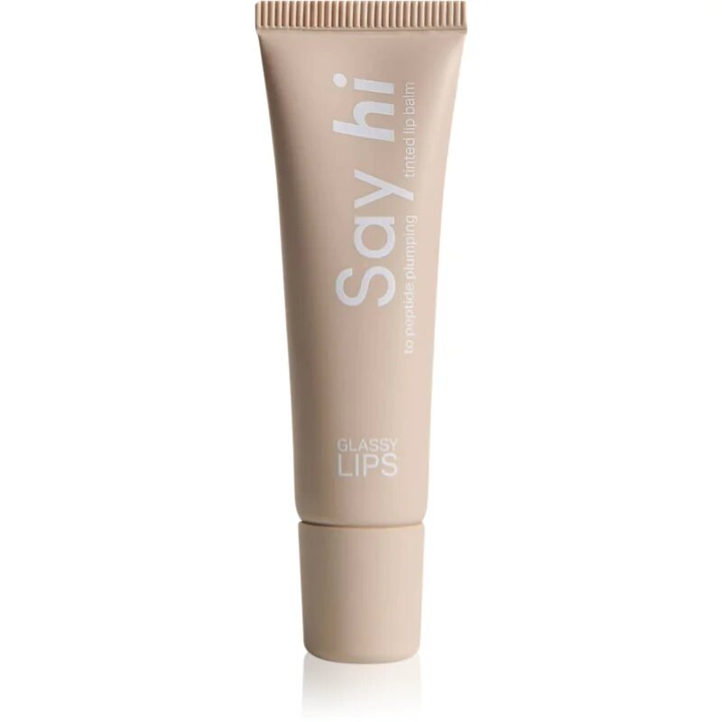 Say Hi Glassy Lips balsam de buze colorat cu peptide culoare Coral 10 ml