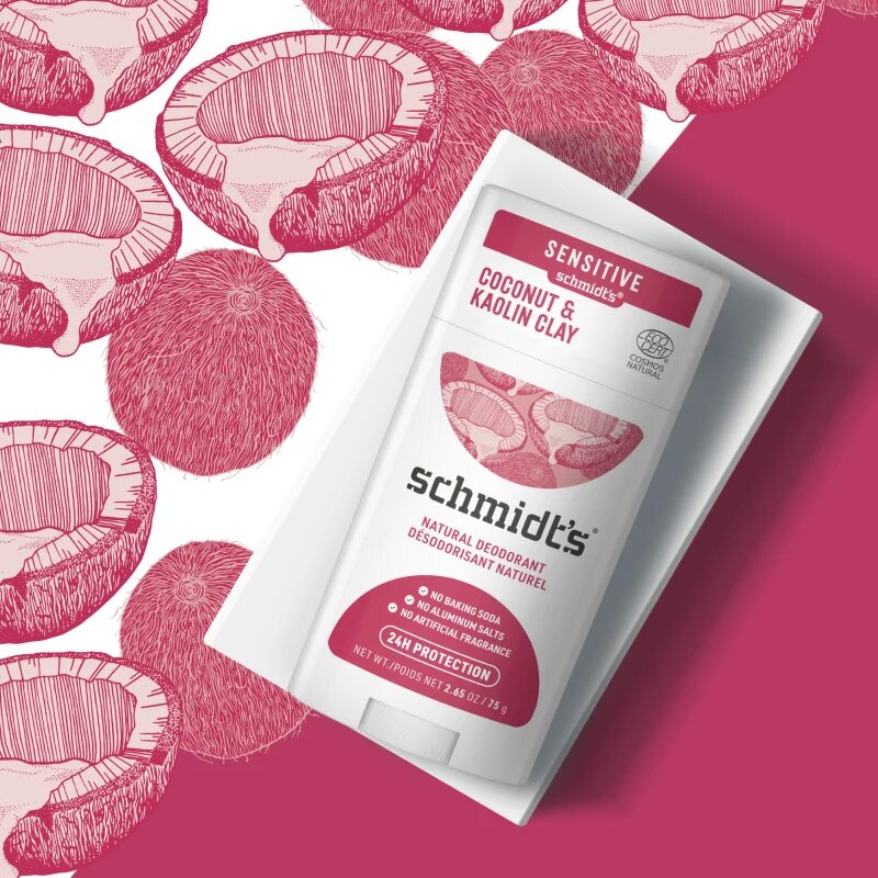 Schmidt's Coconut & Kaolin Clay deodorant stick 24 de ore 75 g