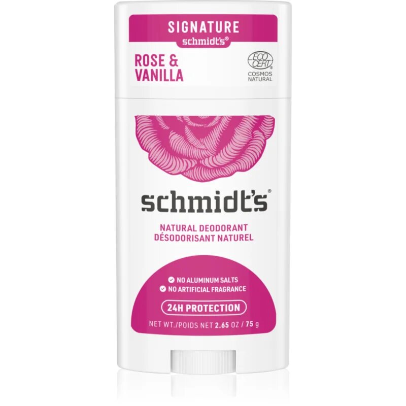 Schmidt's Rose + Vanilla deodorant stick 75 g