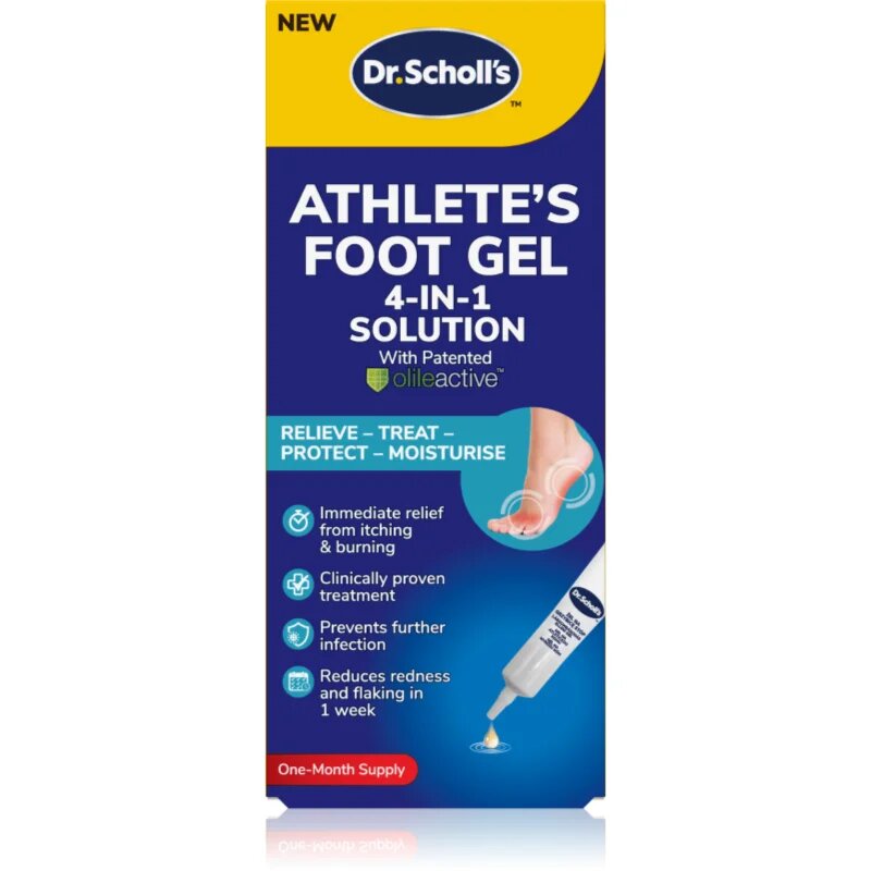 Scholl Dr. 's Athlete's Foot Gel gel calmant pentru tălpile picioarelor 1 buc