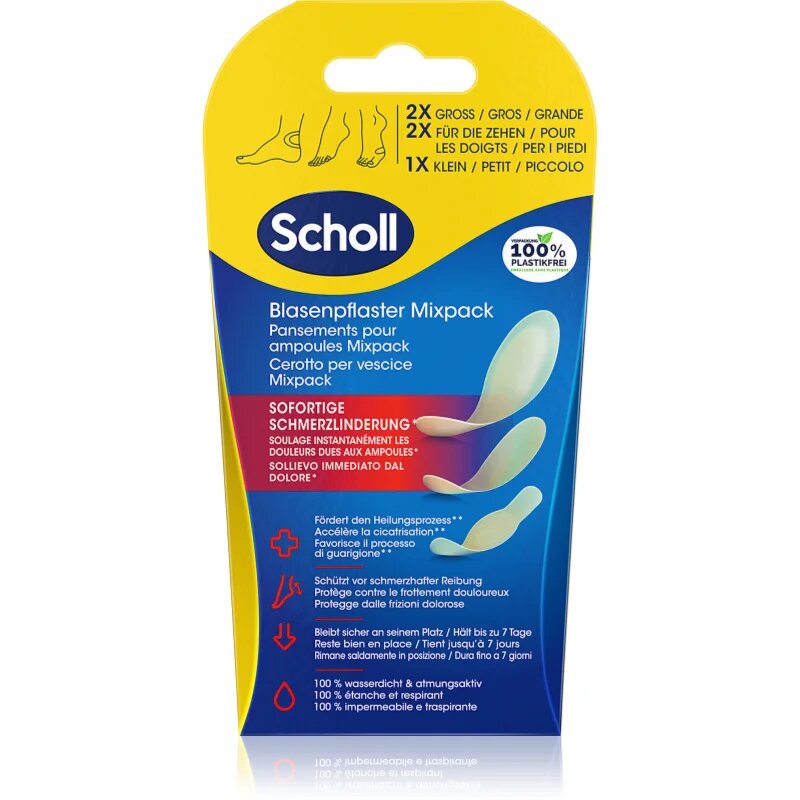 Scholl Dr. 's Blister Plasters plasture rezistent la apă pentru flictene 5 buc