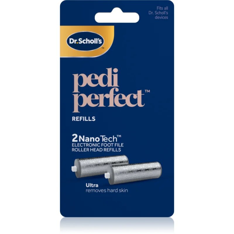 Scholl Dr. 's PediPerfect cap de schimb pentru pila electrica de calcaie pentru pielea întărită 2 buc