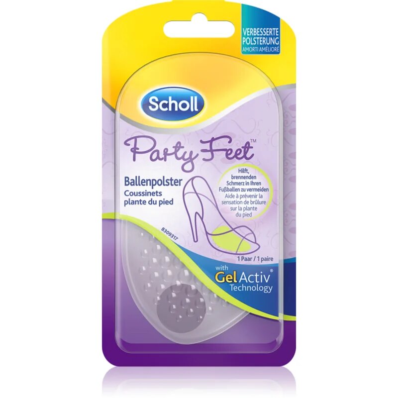 Scholl GelActiv Party Feet inserții de hidrogel pentru picioare si pantofi 1 pereche