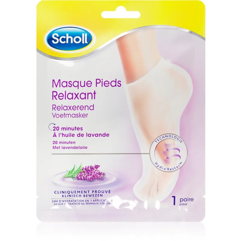 Scholl Pedimask™ Lavender masca regeneratoare pentru picioare sub formă de șosete 1 pereche