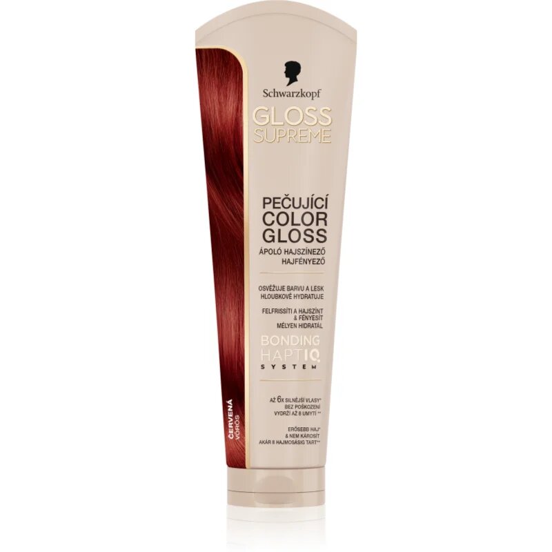 Schwarzkopf Creme Supreme Gloss mască colorantă ofera hidratare si stralucire culoare Intense Red 145 ml