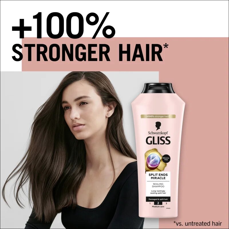 Schwarzkopf Gliss Split Ends Miracle sampon pentru regenerare pentru varfuri despicate 400 ml