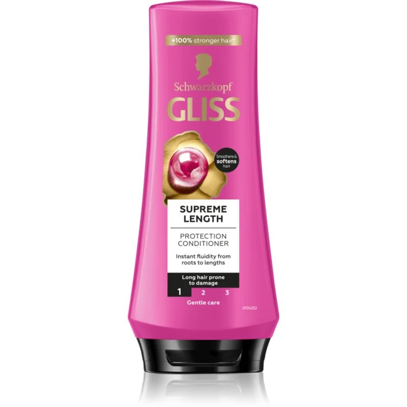Schwarzkopf Gliss Supreme Length balsam protector pentru păr lung 200 ml
