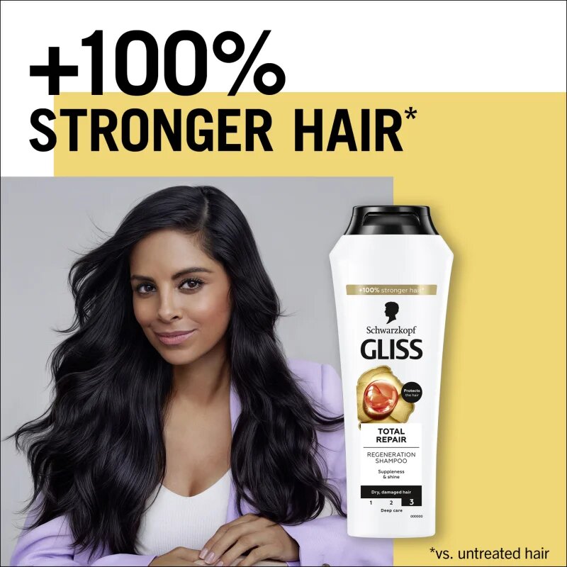 Schwarzkopf Gliss Total Repair șampon intens cu efect de regenerare 400 ml