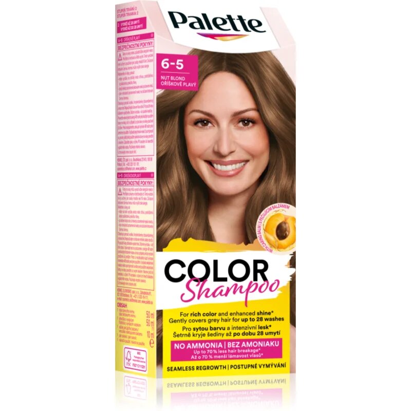 Schwarzkopf Palette Color Shampoo șampon nuanțator culoare 6-5 Nut Blond 50 ml