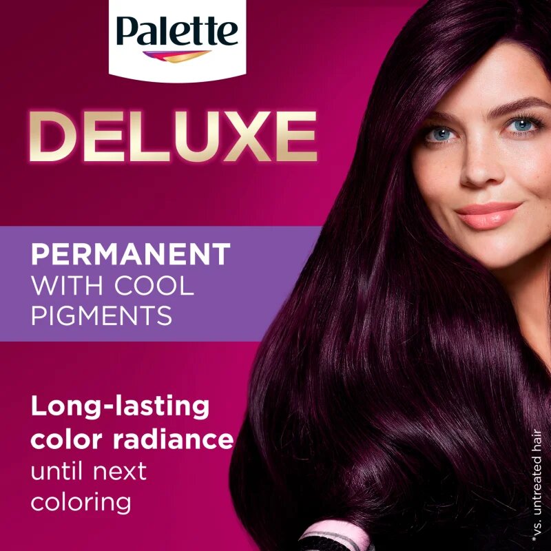 Schwarzkopf Palette Deluxe Culoare permanenta pentru par culoare 4-99 Aubergine 1 buc
