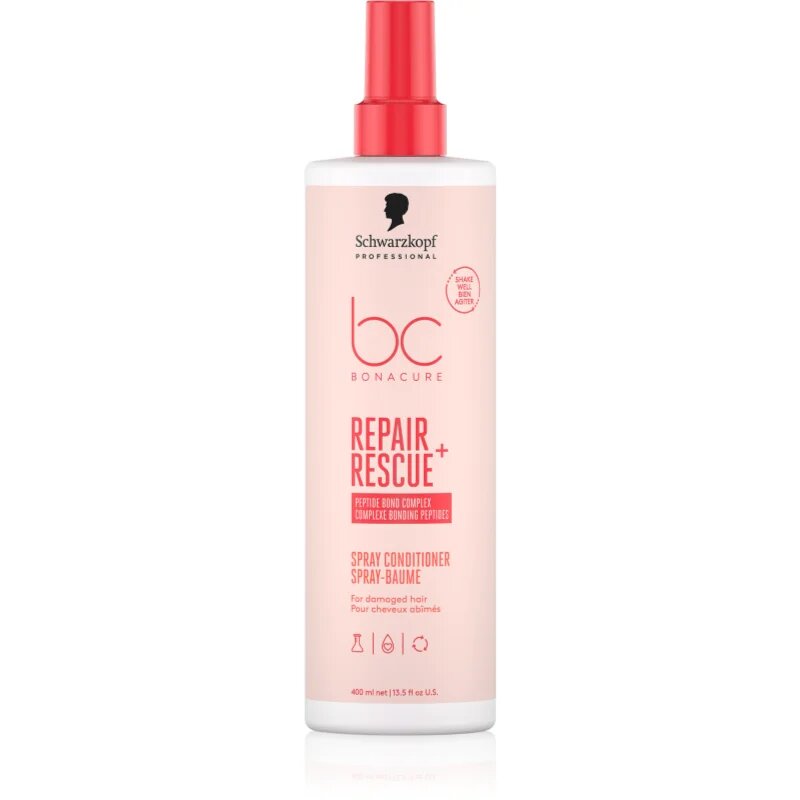 Schwarzkopf Professional BC Bonacure Repair Rescue+ balsam (nu necesita clatire) pentru par deteriorat in spray 400 ml