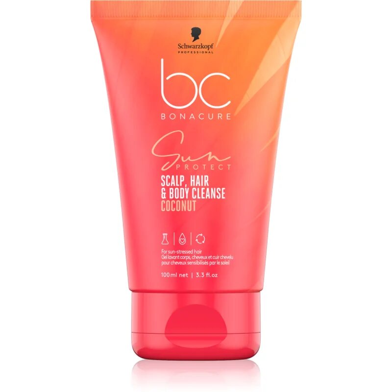 Schwarzkopf Professional BC Bonacure Sun Protect Scalp Hair & Body Cleanse gel de duș 2 in 1 100 ml