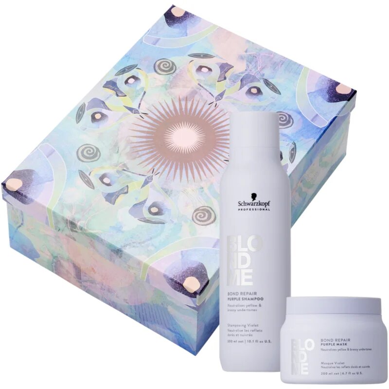 Schwarzkopf Professional Blondme Bond Repair Purple Set set cadou pentru par blond