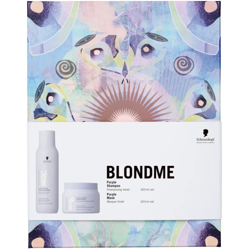 Schwarzkopf Professional Blondme Bond Repair Purple Set set cadou pentru par blond