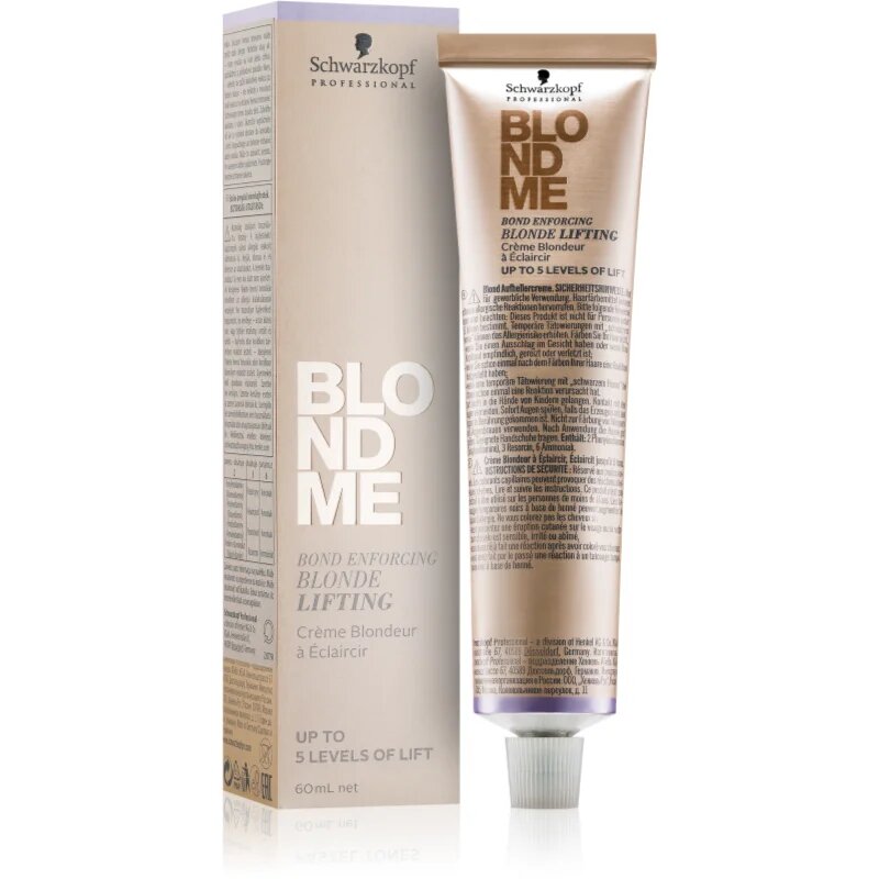Schwarzkopf Professional Blondme Lifting crema decoloranta pentru par blond culoare Steel Blue 60 ml