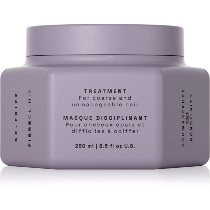Schwarzkopf Professional Fibre Clinix De-Frizz Treatment masca de netezire pentru par indisciplinat 250 ml