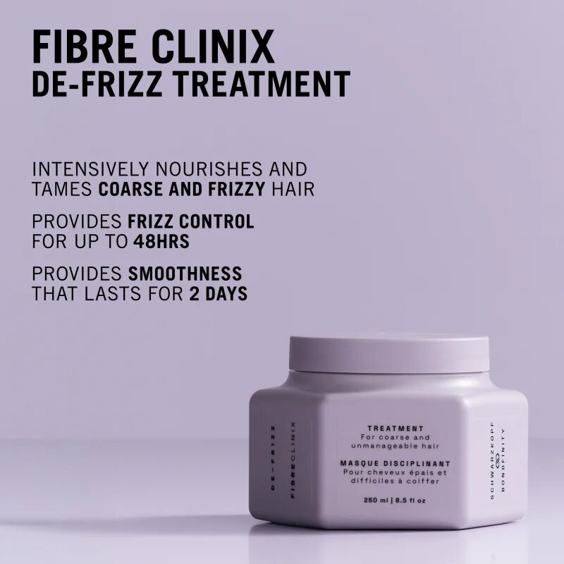 Schwarzkopf Professional Fibre Clinix De-Frizz Treatment masca de netezire pentru par indisciplinat 250 ml