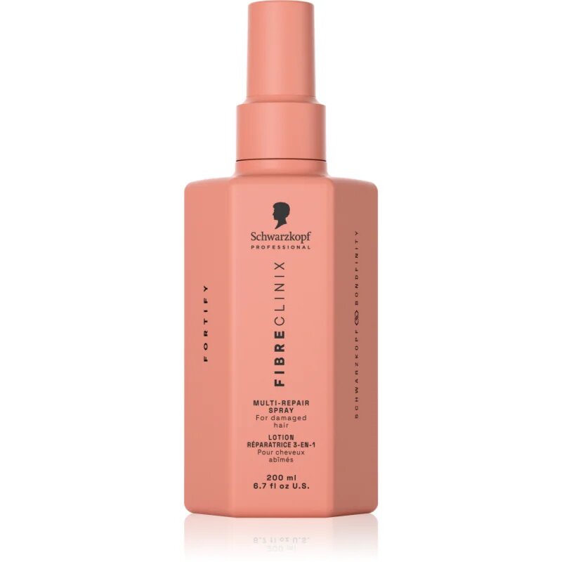Schwarzkopf Professional Fibre Clinix Fortify Multi-Repair Spray tratament regenerator pentru parul deteriorat si fragil in spray 200 ml