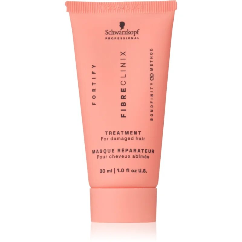 Schwarzkopf Professional Fibre Clinix Fortify Treatment mască fortifiantă pentru par deteriorat 30 ml