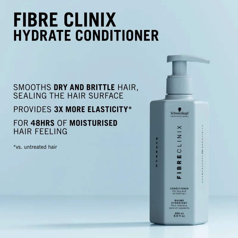 Schwarzkopf Professional Fibre Clinix Hydrate Conditioner balsam hidratant pentru par uscat 250 ml