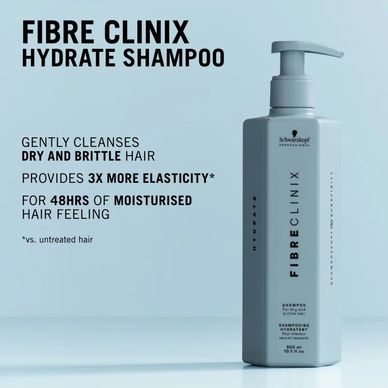 Schwarzkopf Professional Fibre Clinix Hydrate Shampoo sampon hidratant pentru par uscat 300 ml