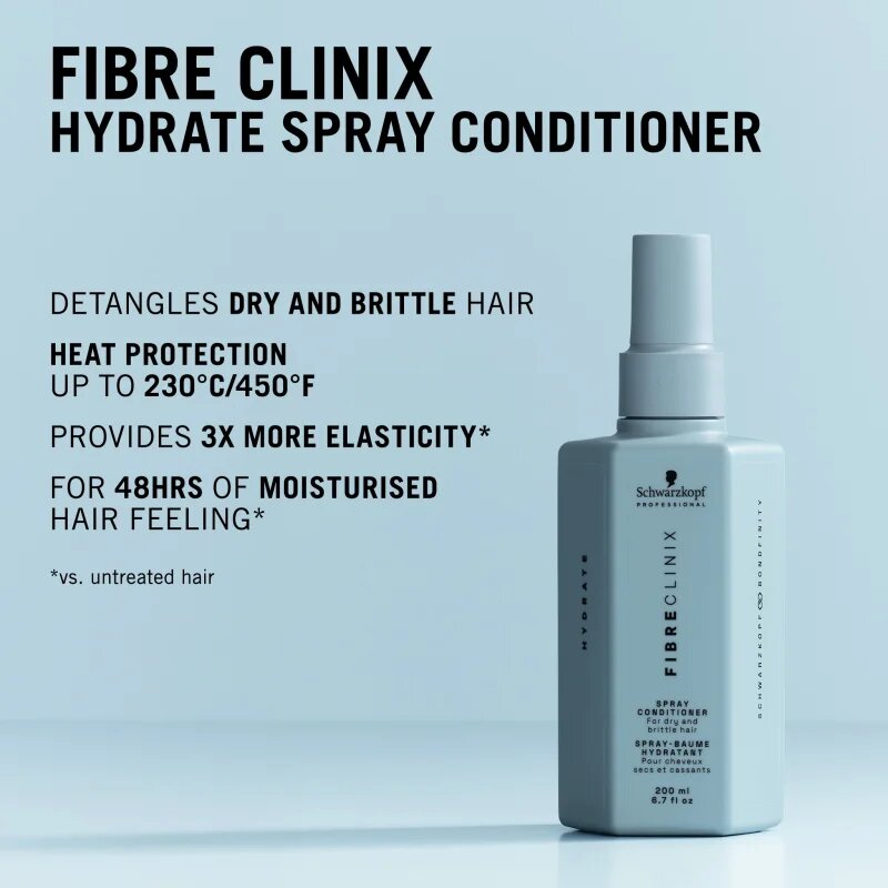 Schwarzkopf Professional Fibre Clinix Hydrate Spray Conditioner balsam hidratant leave-in spray 200 ml