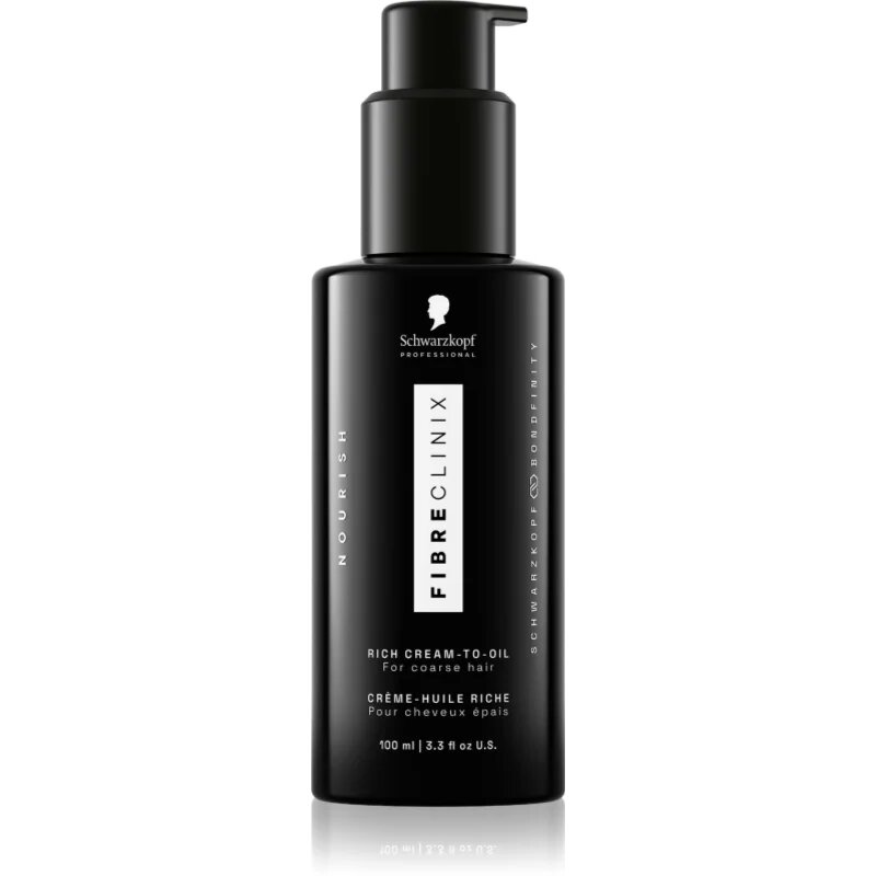 Schwarzkopf Professional Fibre Clinix Rich Cream-to-Oil ulei hrănitor pentru par indisciplinat 100 ml