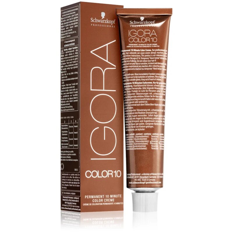 Schwarzkopf Professional IGORA Color 10 Culoare permanenta pentru par culoare 9-12 Extra Light Blonde Cendré Ash 60 ml
