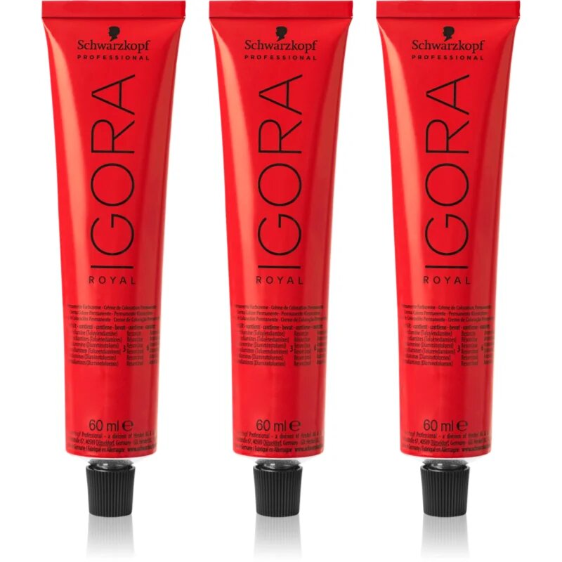 Schwarzkopf Professional IGORA Royal culoare par ambalaj economic culoare 7-0 Medium Blonde Natural 3x60 ml