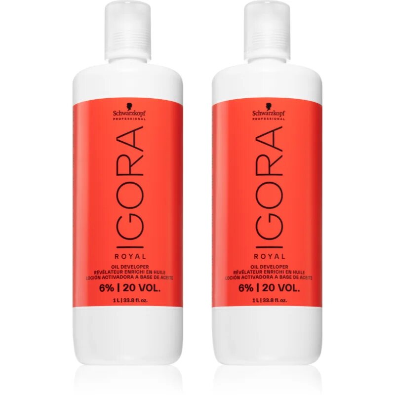 Schwarzkopf Professional IGORA Royal Oil Developer set în timpul vopsirii părului