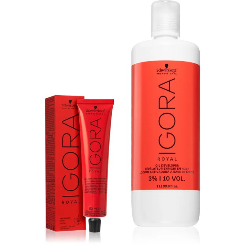 Schwarzkopf Professional IGORA Royal set în timpul vopsirii părului