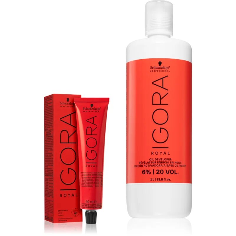 Schwarzkopf Professional IGORA Royal set în timpul vopsirii părului culoare 6-00