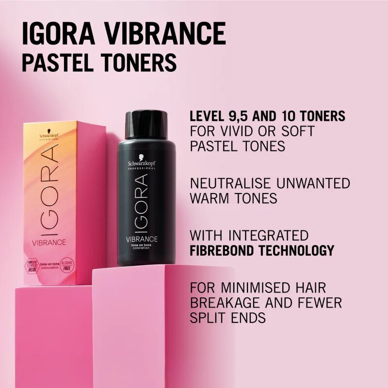Schwarzkopf Professional IGORA Vibrance vopsea de păr demipermanentă culoare 95-1 Cendré Toner 60 ml
