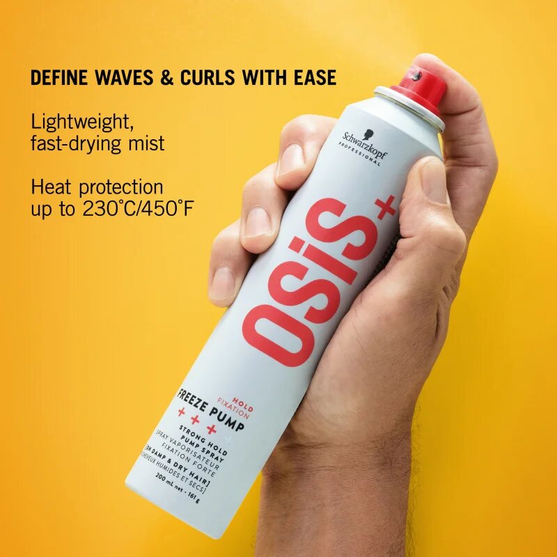 Schwarzkopf Professional Osis+ Freeze Pump fixativ cu fixare puternică 200 ml