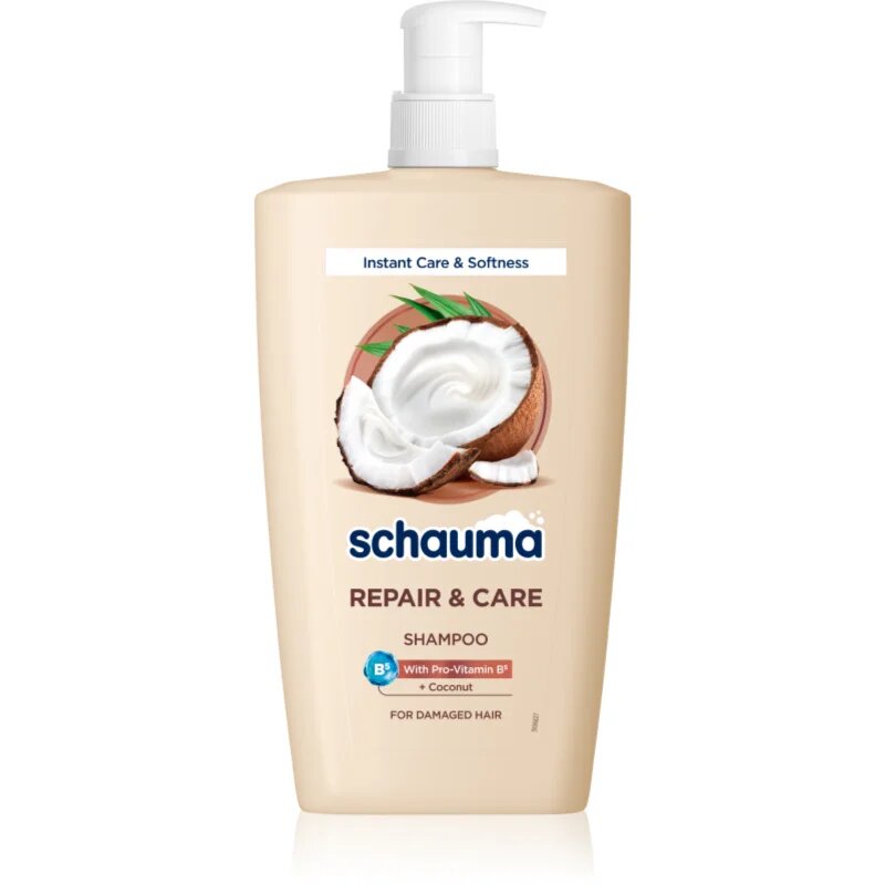 Schwarzkopf Schauma Repair & Care Sampon pentru par uscat si deteriorat cu cocos 1000 ml