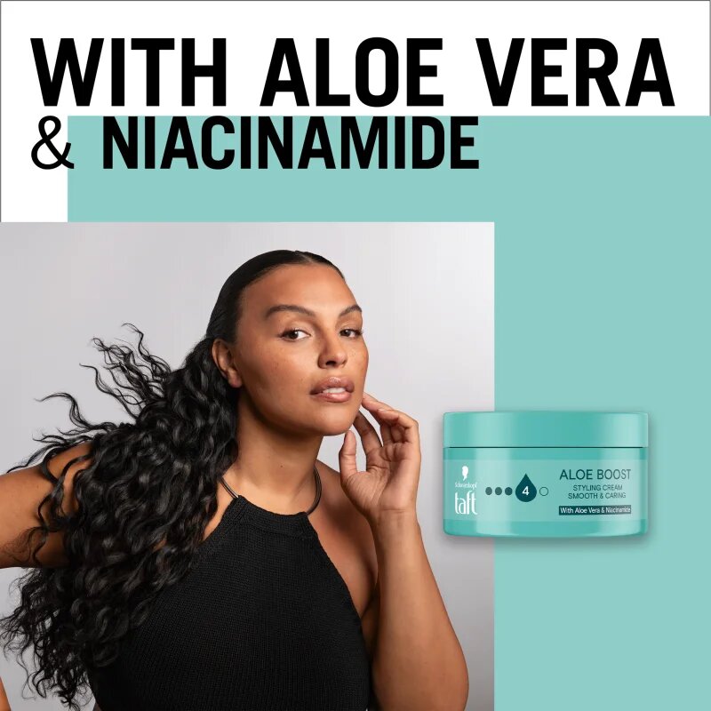 Schwarzkopf Taft Aloe Boost cremă hidratantă de coafat 100 ml