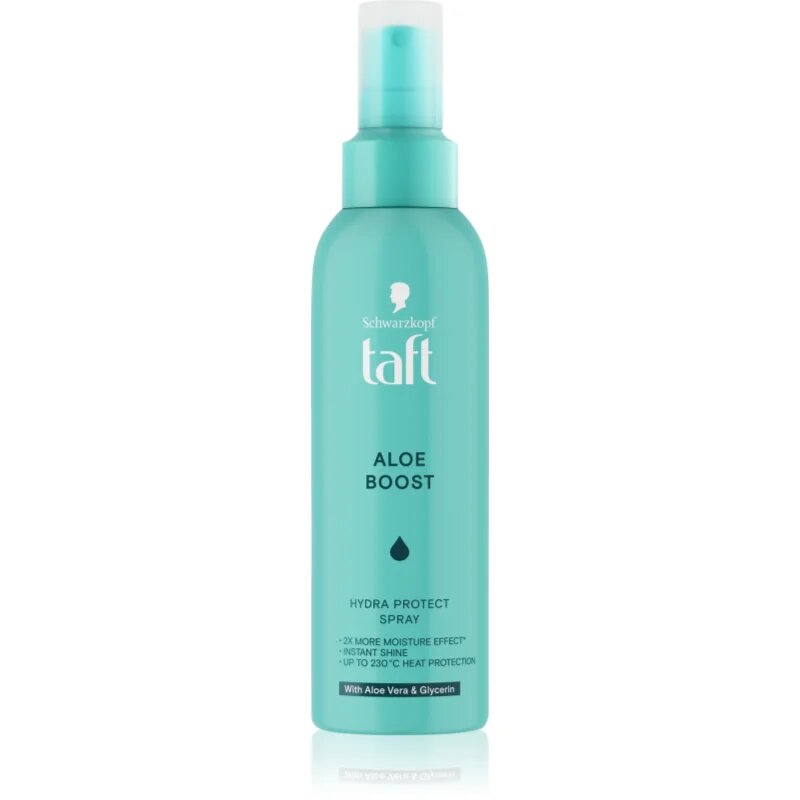 Taft Aloe Boost spray hidratant pentru păr pentru modelarea termica a parului 150 ml
