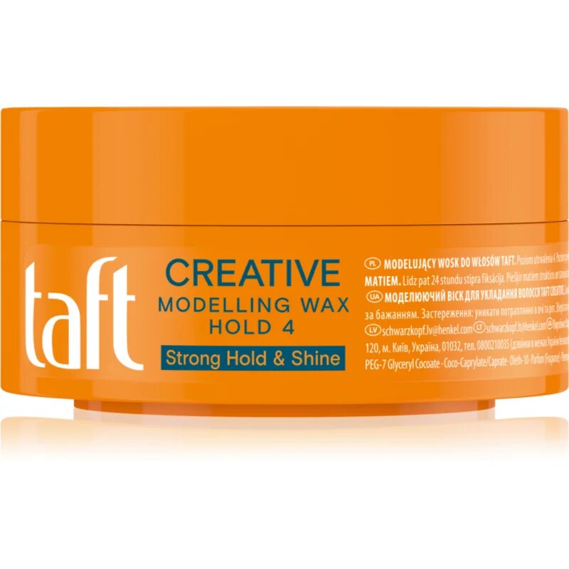 Schwarzkopf Taft Creative ceară modelatoare pentru fixare și formă 75 ml