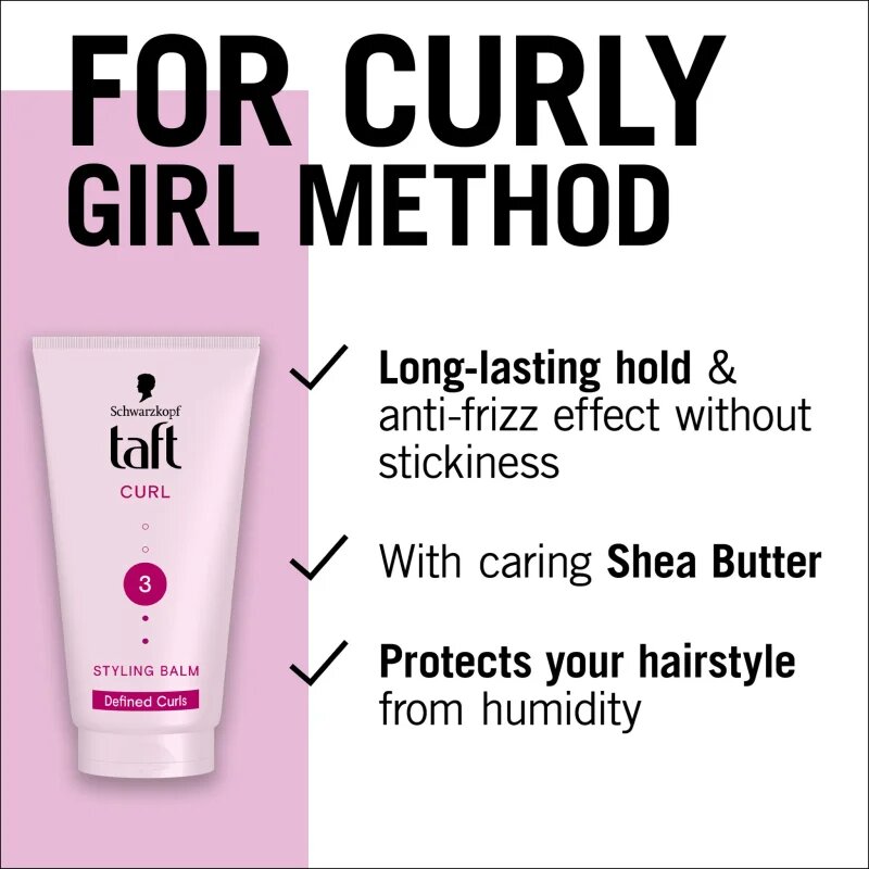 Schwarzkopf Taft Curl Balsam modelator pentru păr creț 150 ml