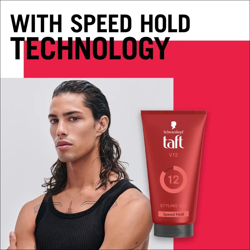 Schwarzkopf Taft Men gel de păr cu fixare puternică 150 ml