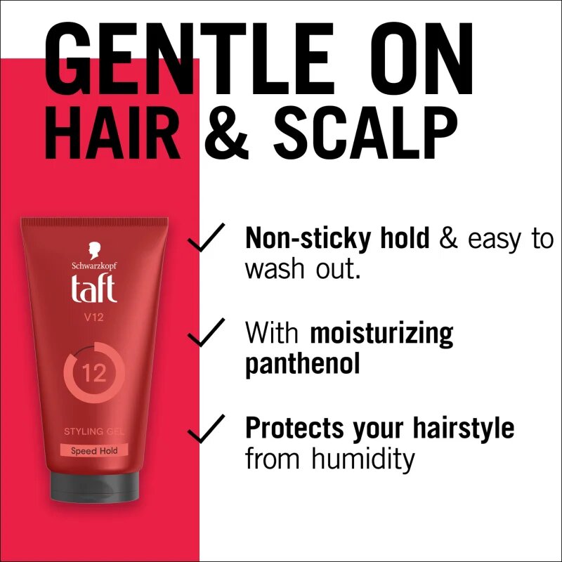 Schwarzkopf Taft Men gel de păr cu fixare puternică 150 ml