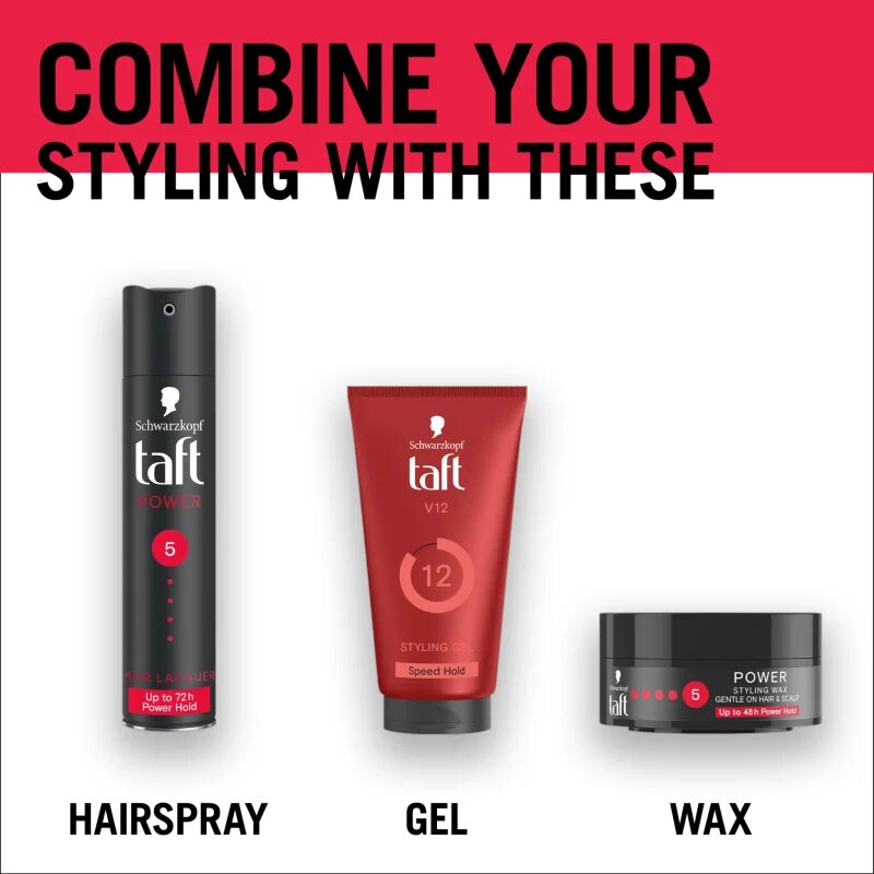 Schwarzkopf Taft Men gel de păr cu fixare puternică 150 ml