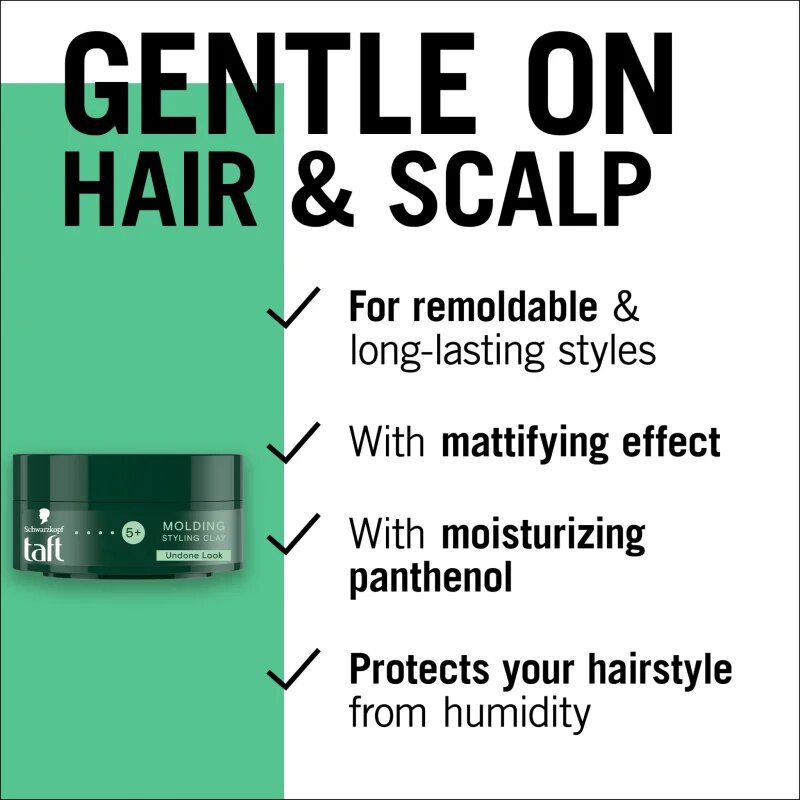 Schwarzkopf Taft Molding argilă styling cu fixare foarte puternică 75 ml