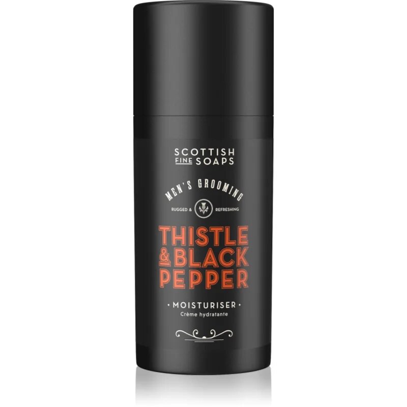 Scottish Fine Soaps Thistle & Black Pepper crema de fata hidratanta pentru barbati 100 ml